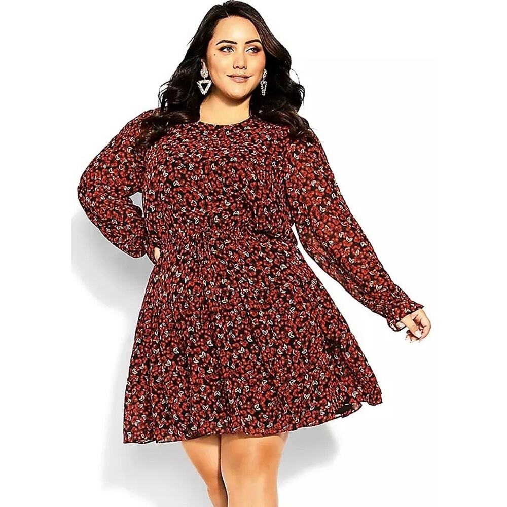 City Chic Aurora Dress Womens Size 18 Floral